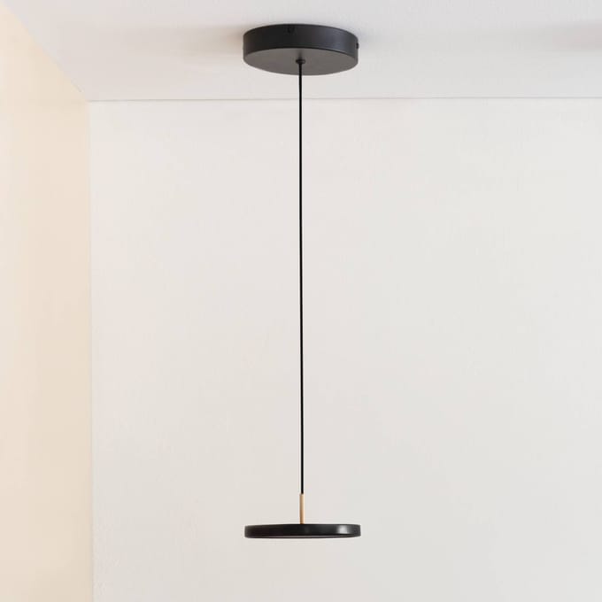 UMAGE Hanglamp Asteria Micro V2 - black - Brass Top