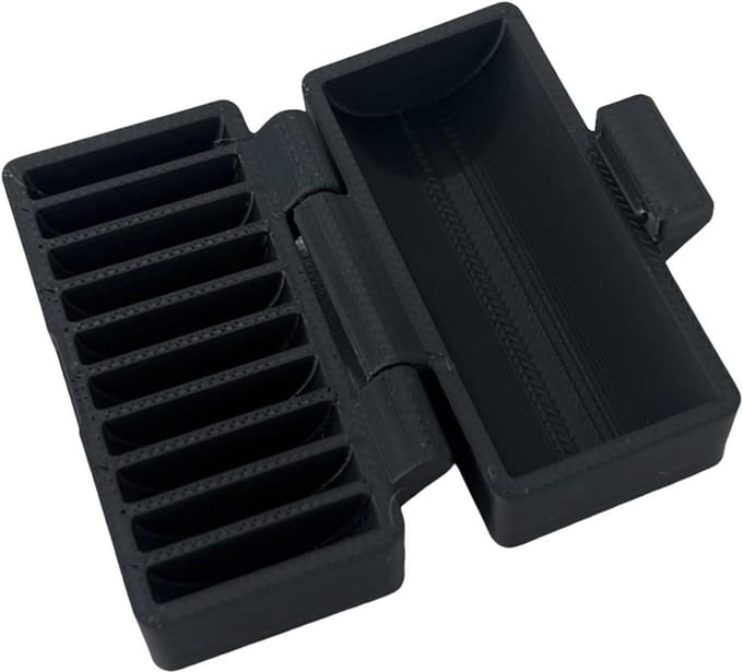 Batterij Case Organizer - Knopcel Houder - Veilige Opslag - Waterdicht Anti-Shock - 10 Sleuven - Zwart