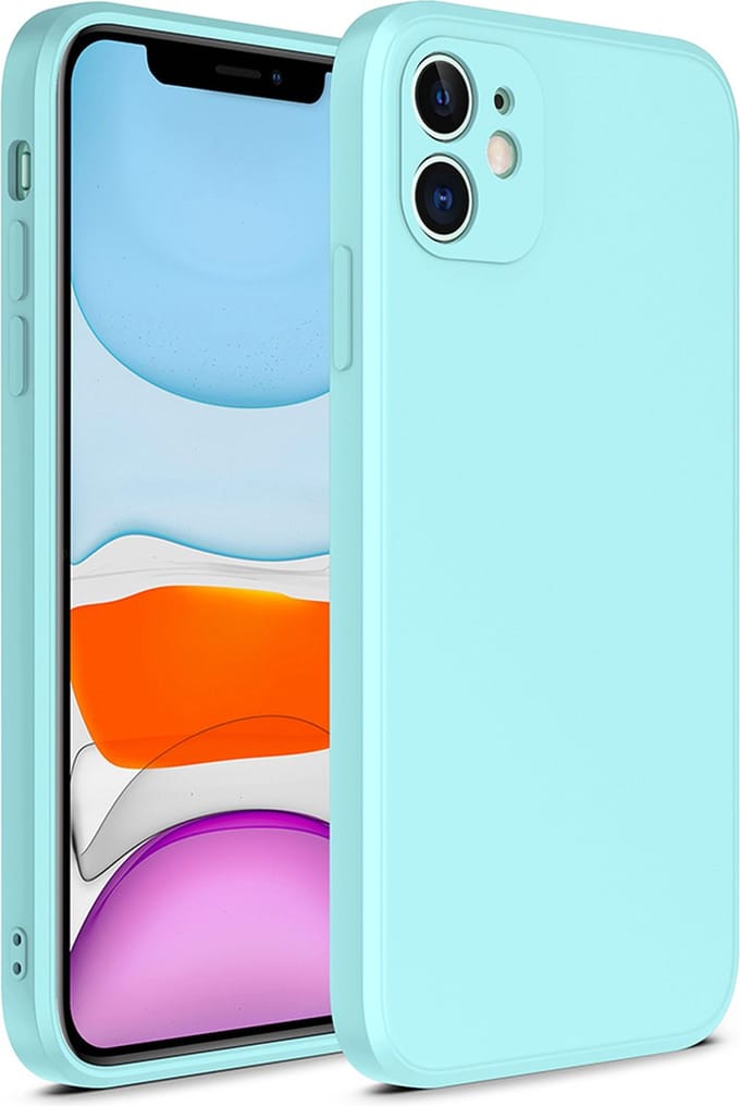 Smartphonica iPhone 12 Mini siliconen hoesje met zachte binnenkant - Blauw geschikt voor iPhone 12 Mini