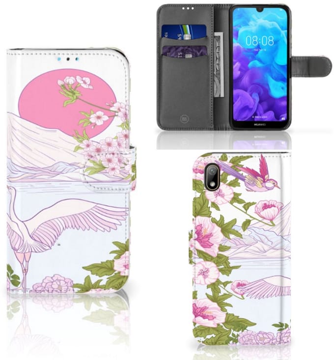 Huawei Y5 (2019) Telefoonhoesje met Pasjes Bird Standing