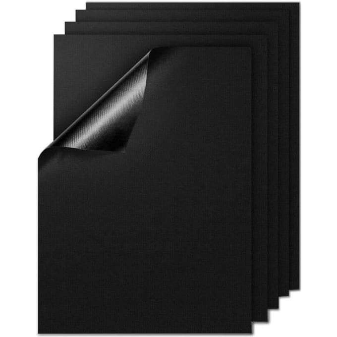 Bakmat - mixigoo - Set van 5 - Anti-aanbak - Herbruikbaar - 40 x 33 cm zwart