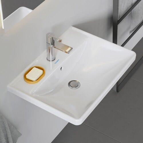 Duravit D-Neo washbasin 60 cm, with 1 tap hole and overflow 2366600000