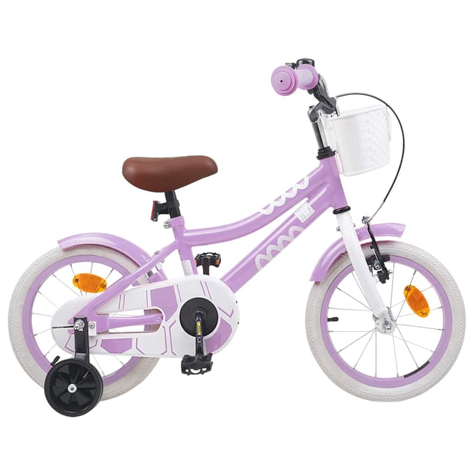 vidaXL - Kinderfiets - 12 - Inch - voor - 2-4 - jaar - oud - Paars