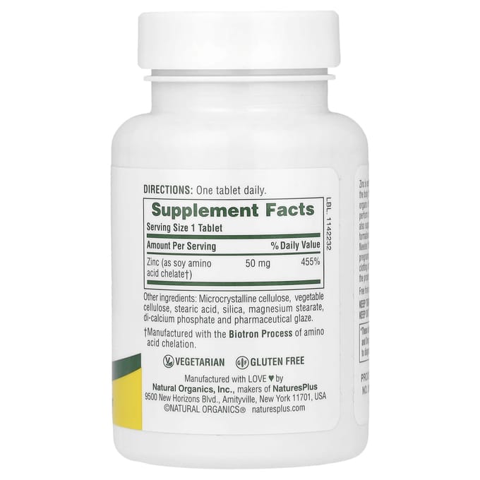 Zink, 50 mg, 90 tabletten