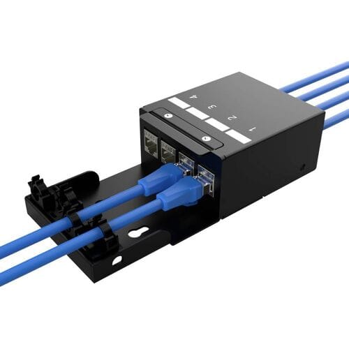 DIGITUS consolidation point box - keystone modules with intelligent cable manager