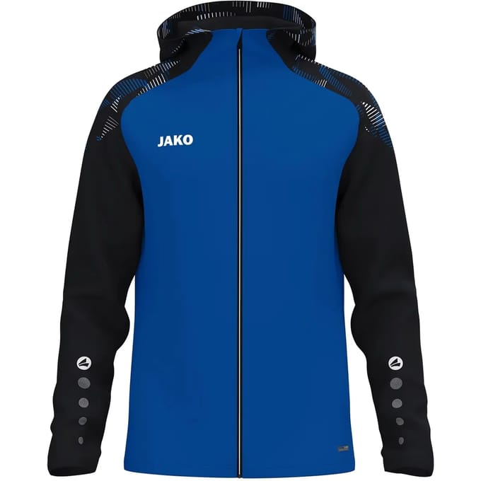 Jako Sonic Jas Met Kap Heren - Royal / Zwart | Maat: S