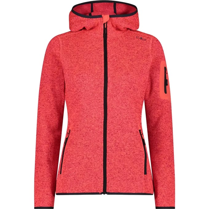 Dames fleece met capuchon CMP