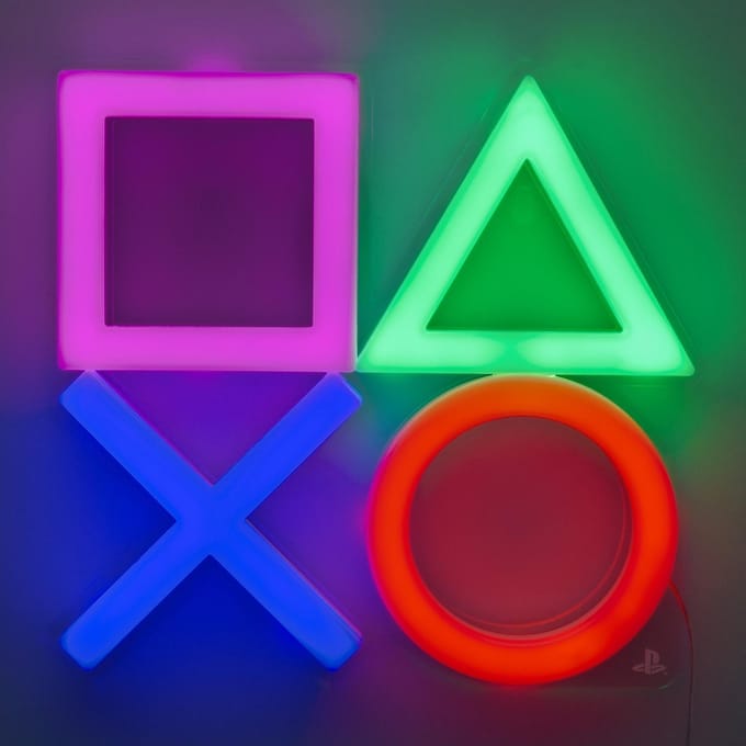 Sony PlayStation 3 Paladone PlayStation LED Neon Wall Light lamp Lampen