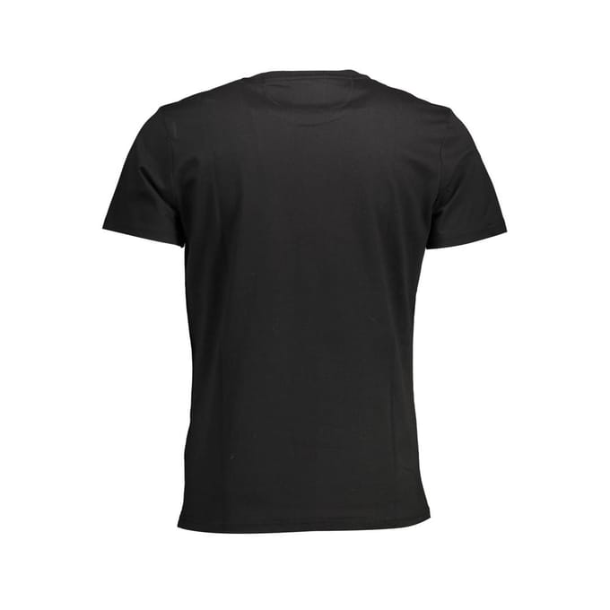 La Martina Zwarte Katoenen Heren T-shirt