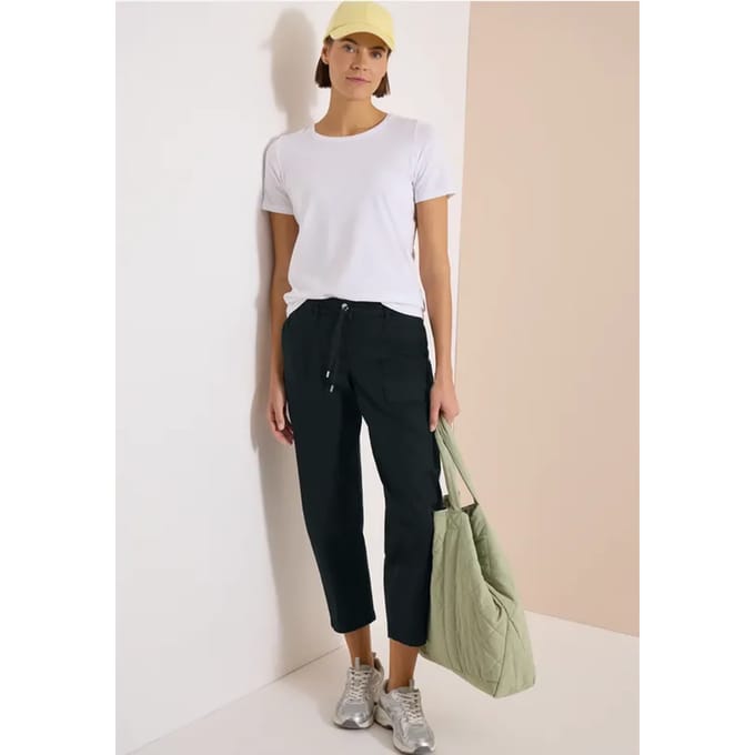 Mid Waist Barrel Leg broek in Casual Fit