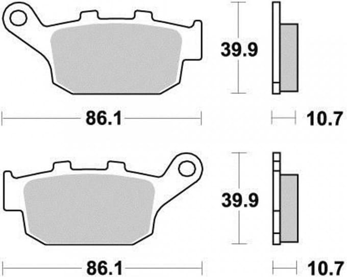 Plaquette de frein AP Racing pour Scooter Honda 750 X-Adv 2017 AR Neuf