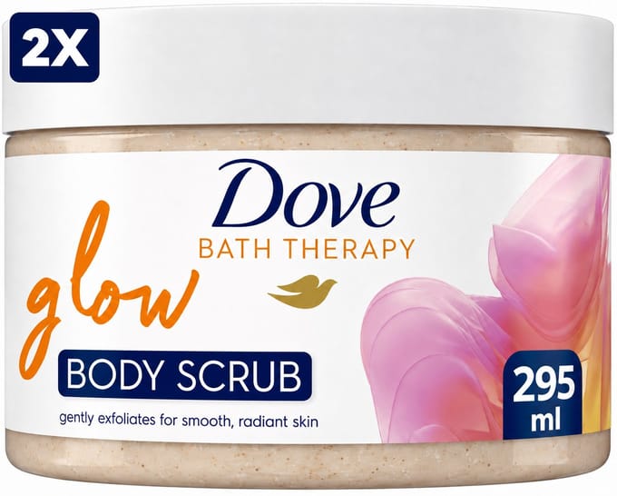 2 x Dove Bath Therapy Glow - Body Scrub - 295 ml