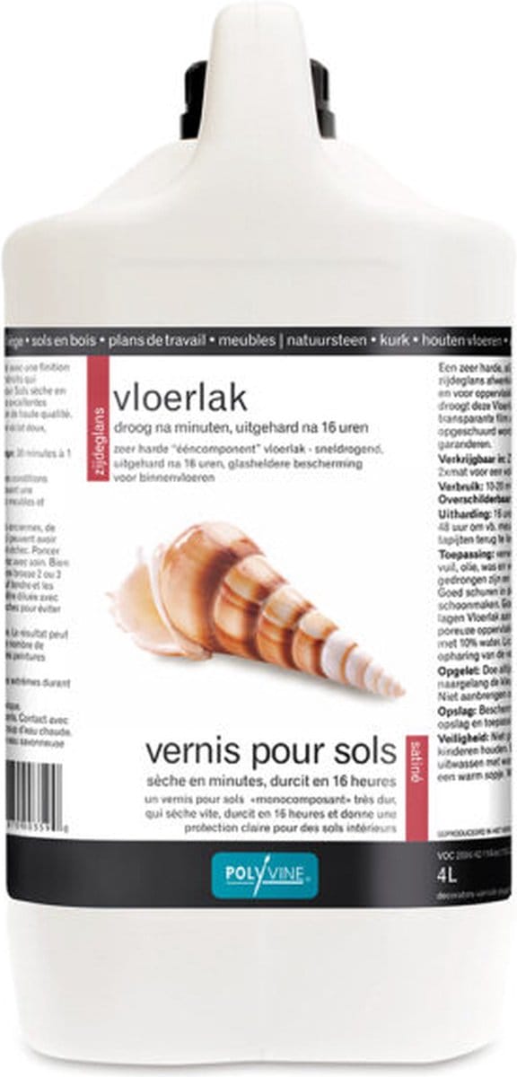Vloervernis Polyvine zijdeglans 4 liter