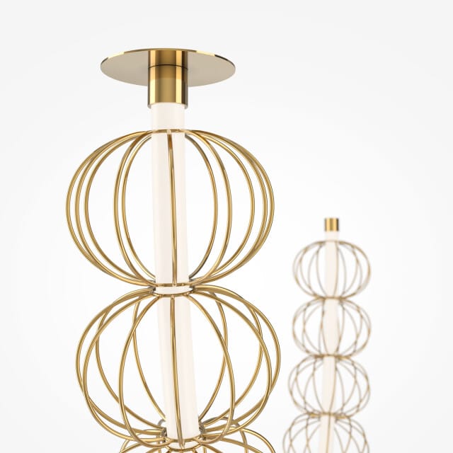 Maytoni - Hanglamp Golden Cage - Goud