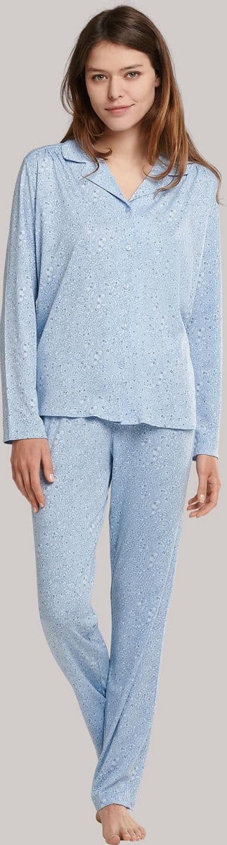 Schiesser – Comfort Fit – Pyjama – 173770 – Light Blue - 52