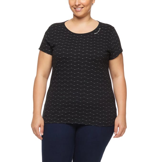 T-shirt dames Ragwear Mint Zig Zag Plus