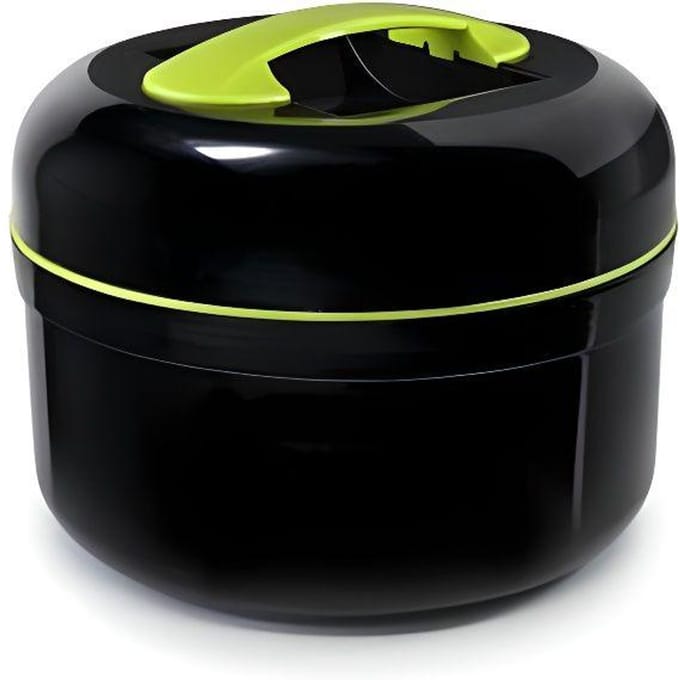 Boîte Alimentaire Isotherme - IBILI - Black/Green - 1,4 L - Double Paroi - Rond