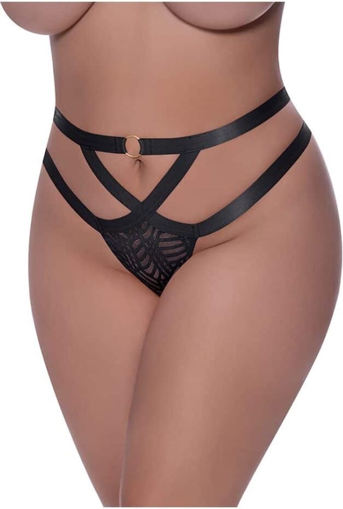 Magic Silk - Exposed P406BLK2XL - Cheeky Panty Queen Size