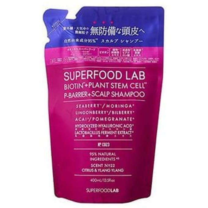 SUPERFOOD LAB - BT+P Barrier Scalp Shampoo Refill 400ml