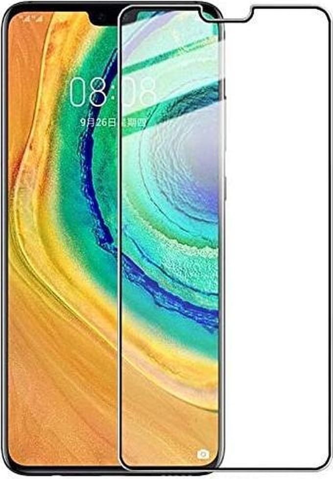 Screenprotector Geschikt voor: Huawei Mate 30 2 Pack Glazen Gehard Full Cover Volledig Beeld Tempered Glass