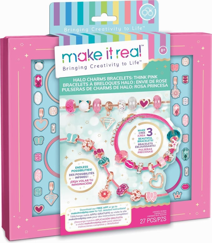 Make It Real Halo Charms Bracelets Think Pink Knutselen
