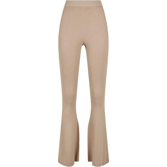 Urban Classics - Rib Knit Bootcut Legging - 4XL - Creme