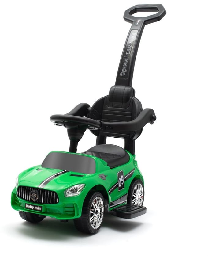 Baby Mix Racer loopauto met geluid en duwstang - Loopwagen