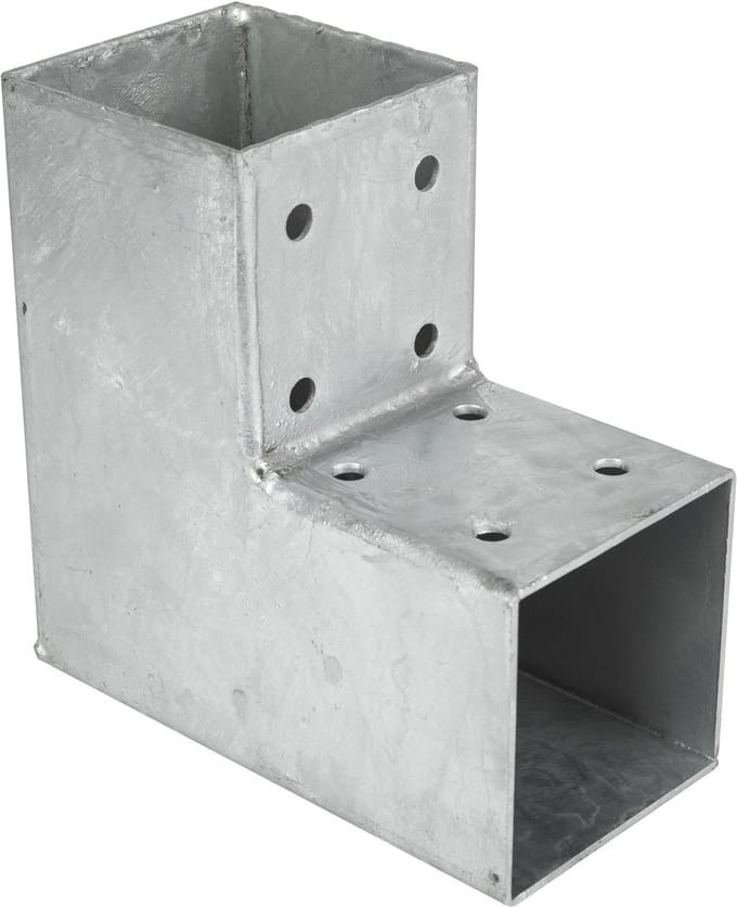 Wovar Pergola Hoekverbinding voor 7 x 7 cm palen Kubus model | Per stuk