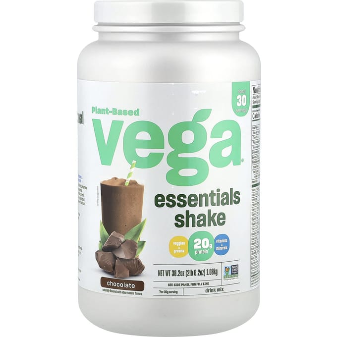 Plantaardige Essentials Shake, Chocolade, 1,08 kg (2 pond 6,2 ons)