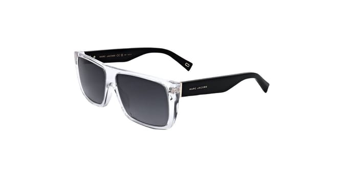 Marc Jacobs 096/S MNG/9O kristal zwarte donkergrijze zonnebril met kleurverloop
