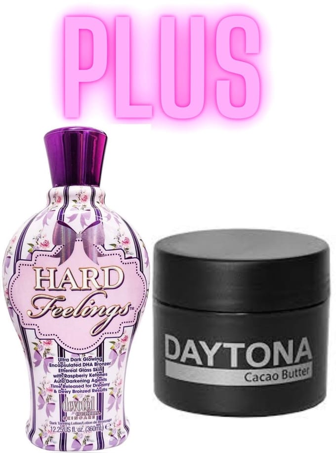 Devoted Creations Hard Feelings 360 ml PLUS Daytona Cacao Butter 100 ml met anti aging effect