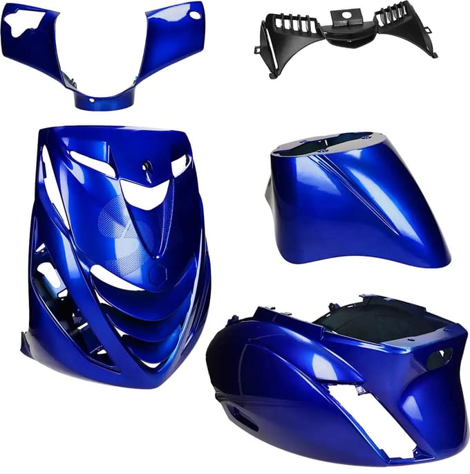 Kappenset Piaggio Zip SP Custom candy blauw