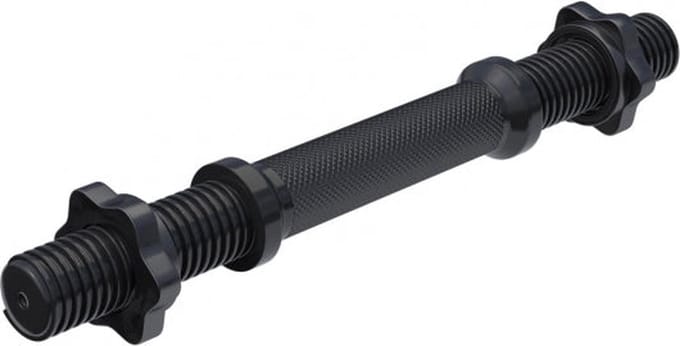 Gorilla Sports Dumbbellstang - Halter - 35 cm - incl. Schroefsluitingen - Zwart