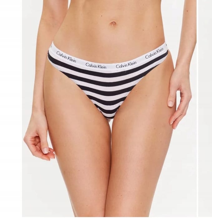 Calvin Klein - Dames String - Logo - Katoen - Maat M