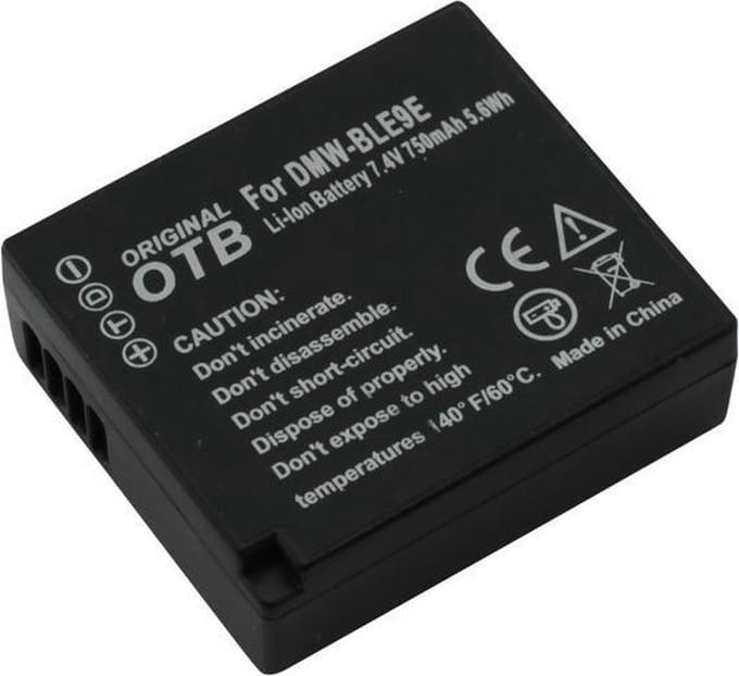 Huismerk Camera-accu DMW-BLE9 voor Panasonic