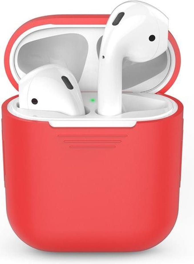 Siliconen case | geschikt voor airpods | rood