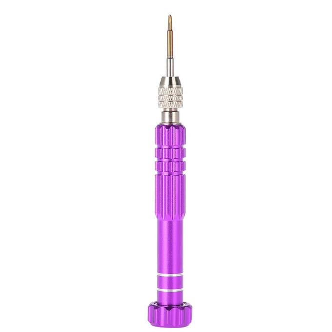 Kit de réparation de montres et lunettes avec tournevis et 5 embouts de précision (pourpre)