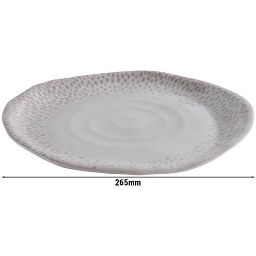 GGM Gastro (6 Stück) Teller - FOOTMARK - Melamin - Ø 265mm