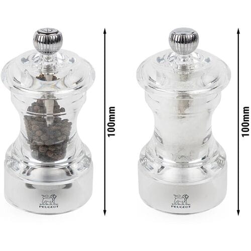 (6 stuks) PEUGEOT BISTRO - Zout & Peper Molen - Acryl - Hoogte: 100mm