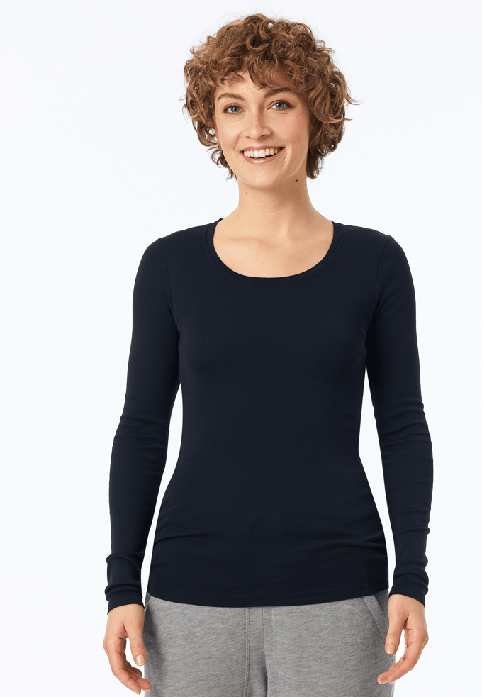 Zwart shirt met lange mouwen - Revival Berta 42