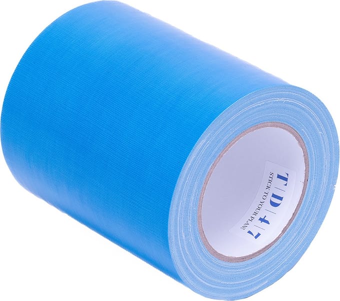 TD47 Gaffa Tape 150mm x 25m Fluor Blauw
