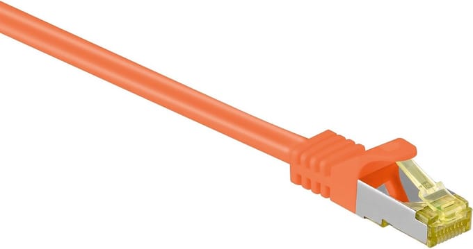S/FTP CAT7 10 Gigabit netwerkkabel / oranje - LSZH - 1,5 meter