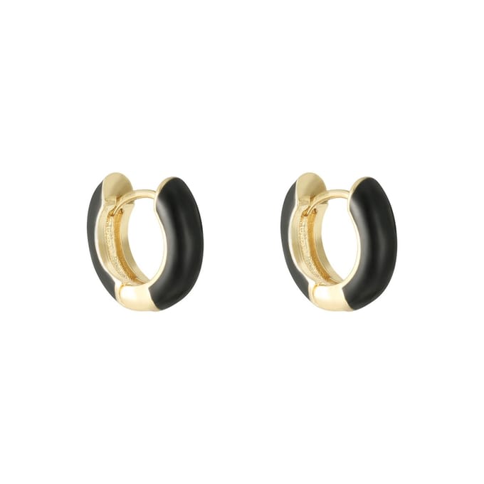 Earrings Happy Color | Oorbellen | Zwart| Yehwang