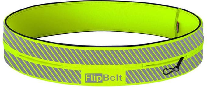 FlipBelt classic - Running belt - Hardloopriem voor Telefoon - Reflecterend - Neon Geel - Unisex - XL