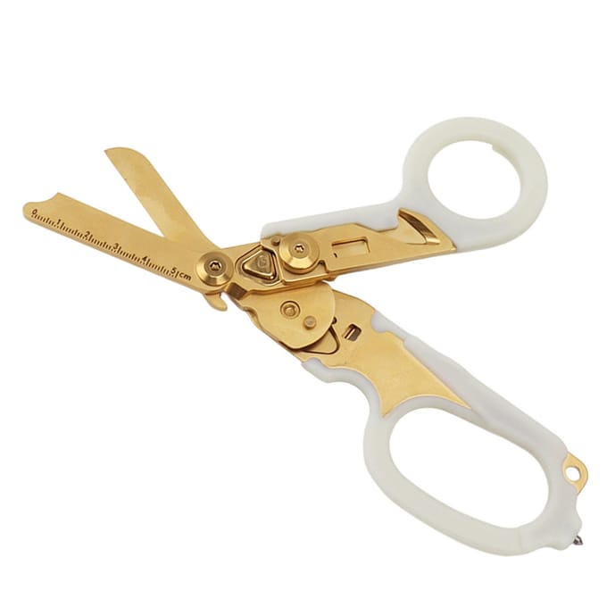Noodhulp Schaar Thuis Multifunctioneel Opvouwbaar Medisch Opvouwbare Schaar voor Buiten beige