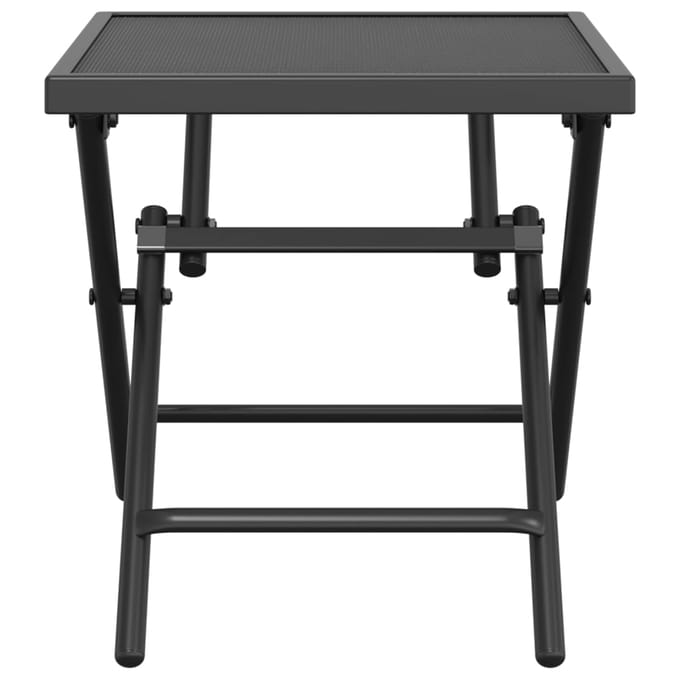 vidaXL - Tuintafel - 38x38x38 - cm - staalgaas - antracietkleurig