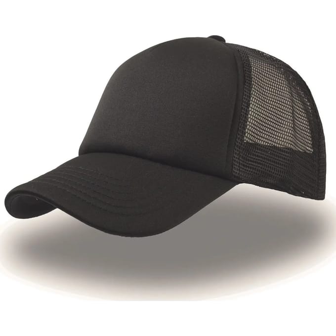Atlantis Headwear Rapper Cap AT505 - Black/Black/Black - One size