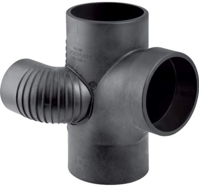 Geberit SILENT-DB20 SCHACHTZIJTUKMAX BINNENRADIUS RECHTS DN90/90/75, 308871141