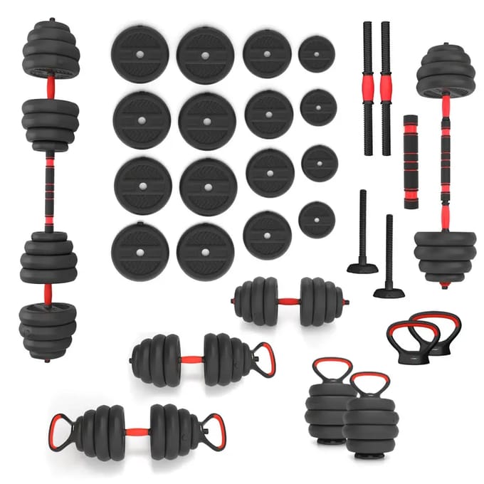 HMS Fitness 6-in-1 Krachttraining Set - 40 kg