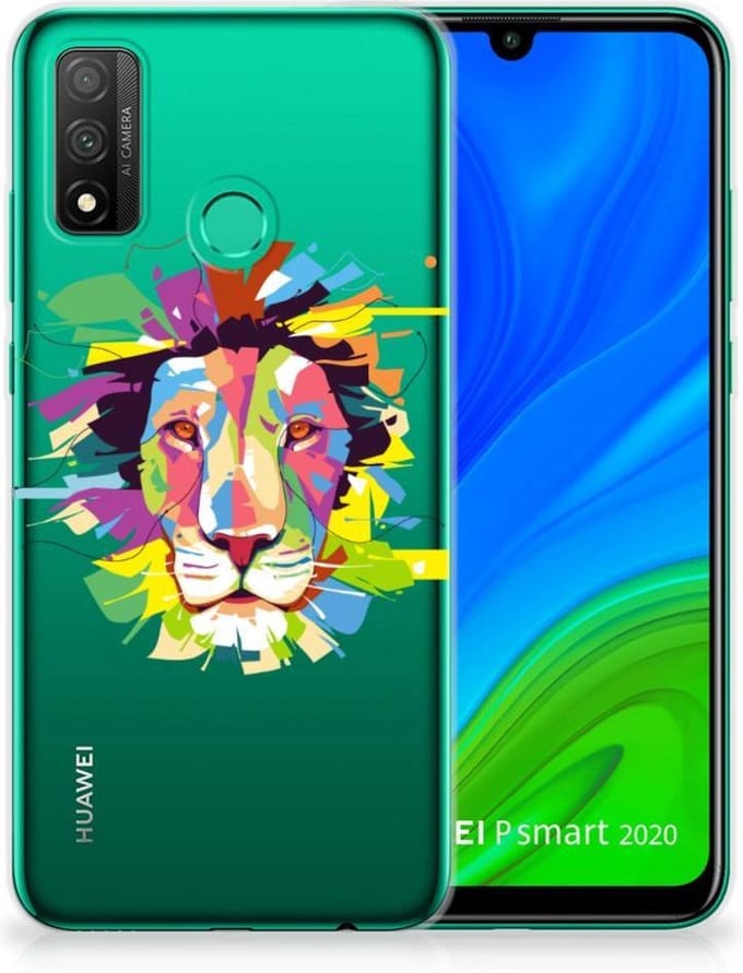 Huawei P Smart 2020 Telefoonhoesje met Naam Lion Color